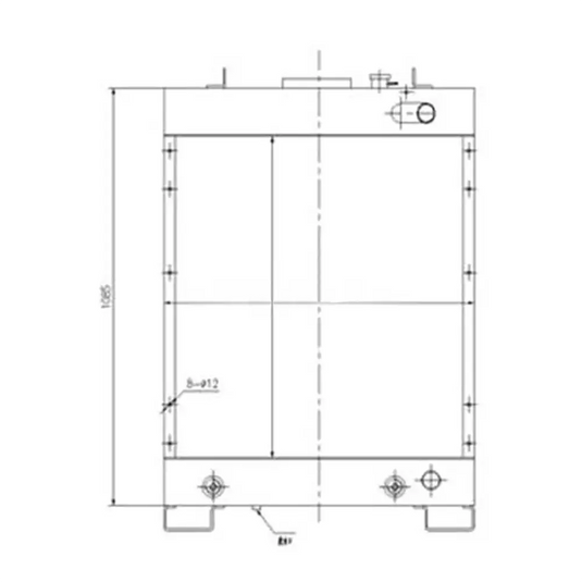 Water Tank Engine Radiator 134-03-71112 for Komatsu D61EX-15 D61PX-15 Bulldozers from MyMROmarts