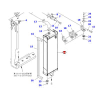 Water Tank Engine Radiator 154-03-75911 for Komatsu D85PX-15E0 Bulldozers from MyMROmarts