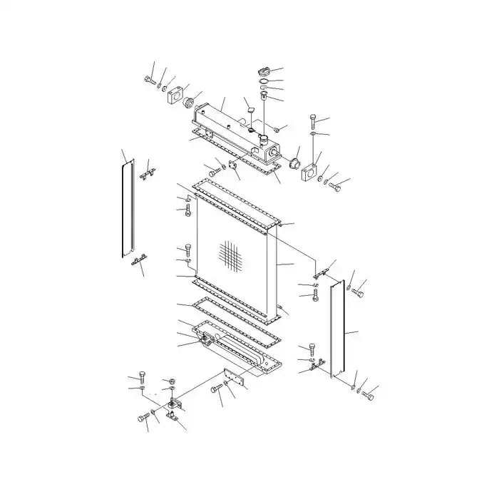 Load image into Gallery viewer, Water Tank Engine Radiator 17A-03-00050 for Komatsu D155A-5 Bulldozer from MyMROmarts
