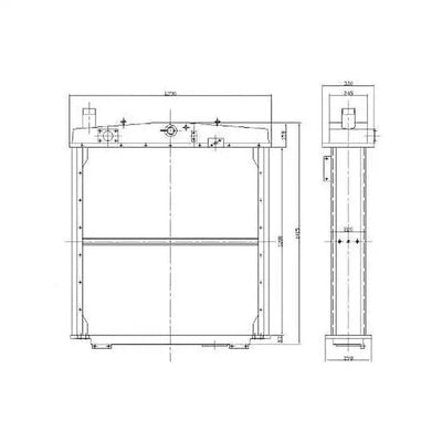 Water Tank Engine Radiator 195-03-00038 for Komatsu D355A-1 D355A-3 Bulldozers from MyMROmarts