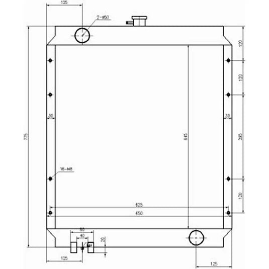 Water Tank Engine Radiator 196-8155 for Caterpillar CAT Engine 3064 Excavator 311C U from MyMROmarts