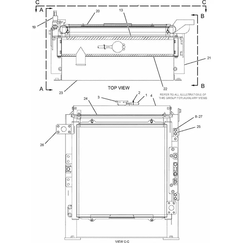 Load image into Gallery viewer, Water Tank Engine Radiator 196-8155 for Caterpillar CAT Engine 3064 Excavator 311C U from MyMROmarts
