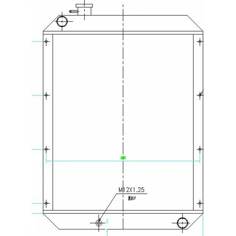 Load image into Gallery viewer, Water Tank Engine Radiator 2013770 for Caterpillar CAT Excavator E308C from MyMROmarts
