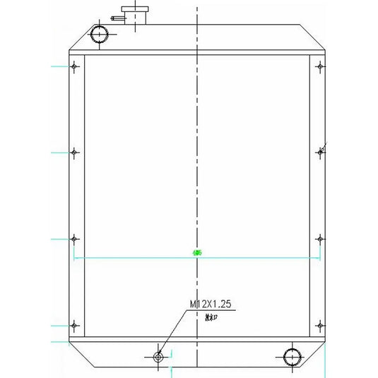 Water Tank Engine Radiator 2013770 for Caterpillar CAT Excavator E308C from MyMROmarts