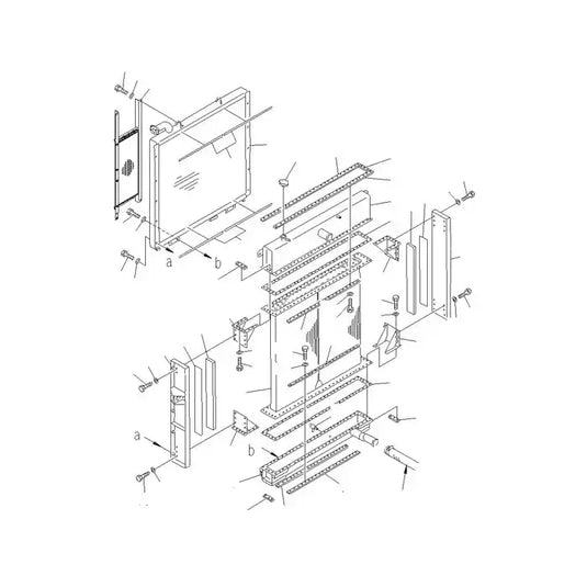 Water Tank Engine Radiator 21N-03-37700 for Komatsu Excavator PC1250-7 from MyMROmarts