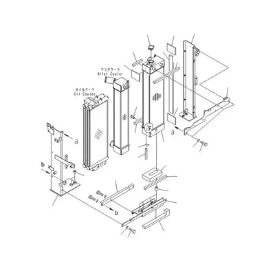 Water Tank Engine Radiator 22B-03-12111 for Komatsu PC138US-2 PC128US-2 from MyMROmarts