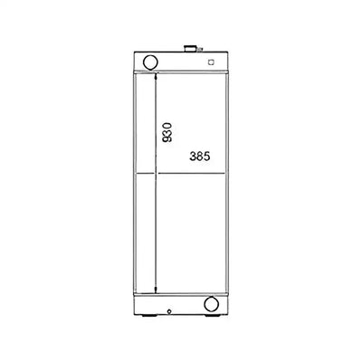 Water Tank Engine Radiator 23B0373131 for Komatsu GD555-5 Grader from MyMROmarts