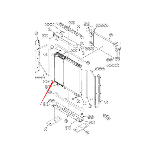Water Tank Engine Radiator 3728883 for Caterpillar CAT Excavator E349D2 from MyMROmarts