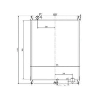 Water Tank Engine Radiator 4377396 for Hitachi Excavator EX450H-5 EX400-3 EX400-5 EX450H-3 from MyMROmarts