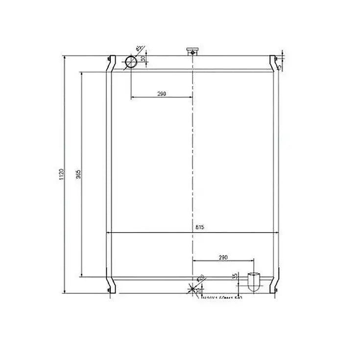 Load image into Gallery viewer, Water Tank Engine Radiator 4377396 for Hitachi Excavator EX450H-5 EX400-3 EX400-5 EX450H-3 from MyMROmarts

