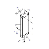 Water Tank Engine Radiator 4668378 for Hitachi Excavator ZAX120-3 ZAX135US-3 ZAX190W-3 from MyMROmarts