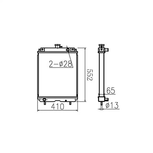 Water Tank Engine Radiator 60512026000 for Caterpillar CAT Excavator MM45B from MyMROmarts