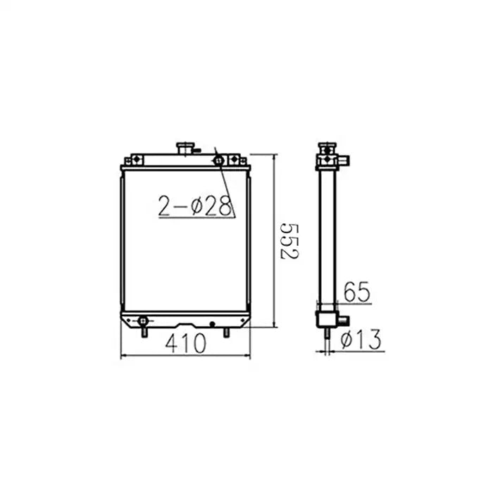 Load image into Gallery viewer, Water Tank Engine Radiator 60512026000 for Caterpillar CAT Excavator MM45B from MyMROmarts
