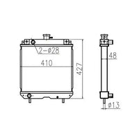 Water Tank Engine Radiator Assy 52420-2599-2 5242025992 for Kubota Combine Cutting Blade R1-211 from MyMROmarts