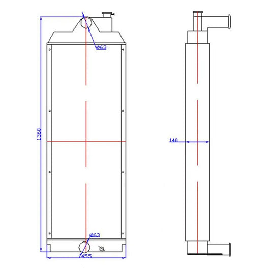 Water Tank Engine Radiator Core ASS'Y 230-2966 for Caterpillar Excavator CAT 345C 345C L 345D 349D 349D L from MyMROmarts