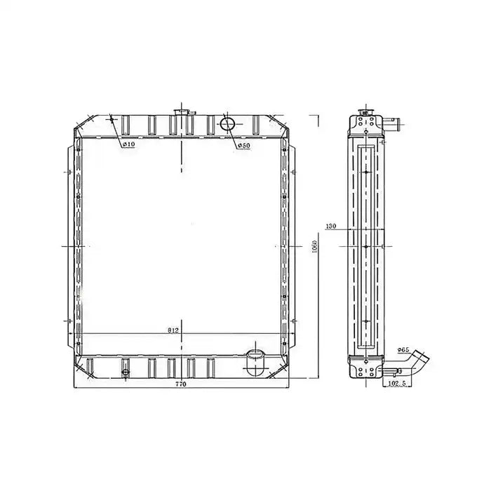 Load image into Gallery viewer, Water Tank Engine Radiator for Hyundai Excavator R210W-5 from MyMROmarts
