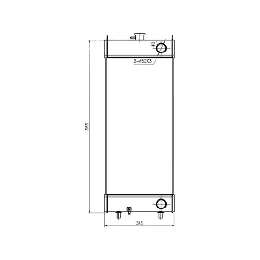Water Tank Engine Radiator for Komatsu Wheel Loader WR12-5 from MyMROmarts