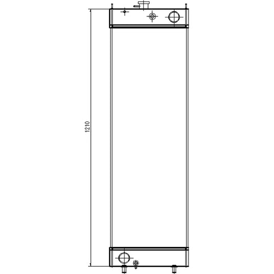 Water Tank Engine Radiator LC05P00043S001 for Kobelco Excavator SK320-8 SK330-8 SK350LC-8 SK400-8 from MyMROmarts