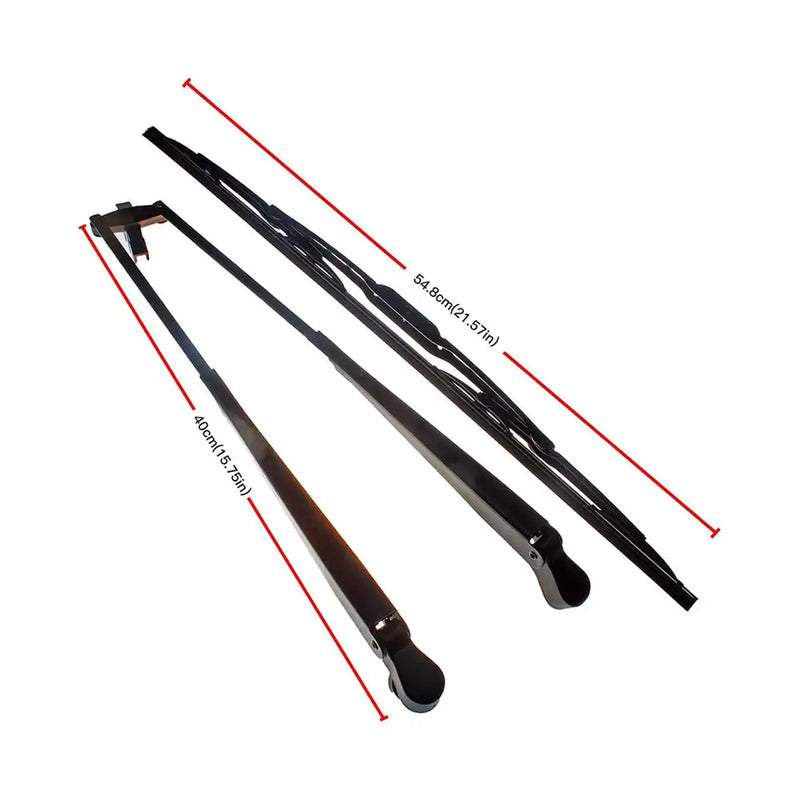 Afbeelding laden in Galerijviewer, Windshield Wiper Motor Arm Blade Kit for Bobcat S150 S160 S175 S185 S205 S220 S250 - Body Parts &gt; Cab External parts &gt; Wiper Arm and Blade from MyMROmarts
