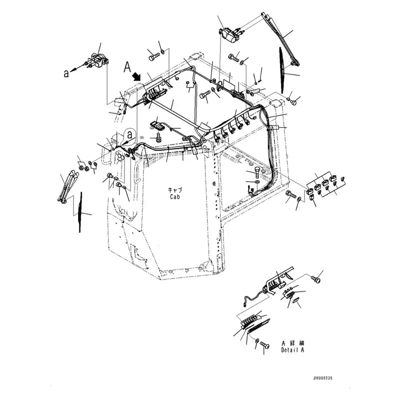Load image into Gallery viewer, Wiper Assy 17A-Z11-2530 For Komatsu Bulldozer D155A-6 D155AX-5 D155AX-6 D65EX-15 D65EX-15 D65EX-15 D65PX-15 D65PX-15E0 Original from MyMROmarts
